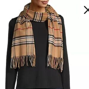 V.Fraas Cashmink Checker 100% Acrylic Soft and Warm Scarf For Women's